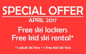 special offer on ski hire in samoens april 2017